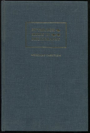 Item #00006105 Thomas Carlyle: A Descriptive Bibliography. Rodger L. Tarr
