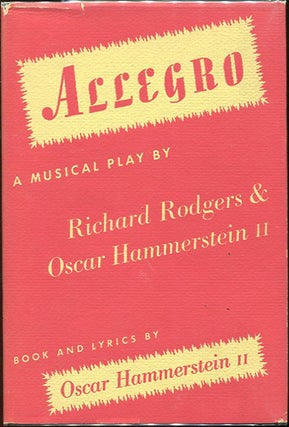 Item #00007560 Allegro; A Musical Play. Richard Rodgers, Oscar Hammerstein II