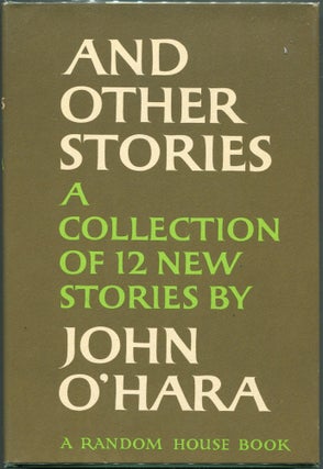 Item #00007757 And Other Stories. John O'Hara