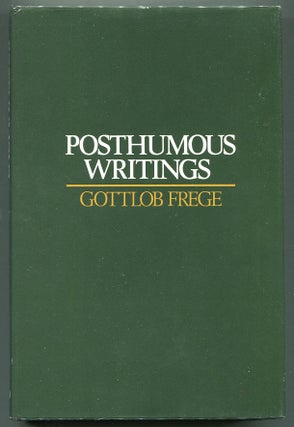 Item #00007867 Posthumous Writings. Gottlob Frege