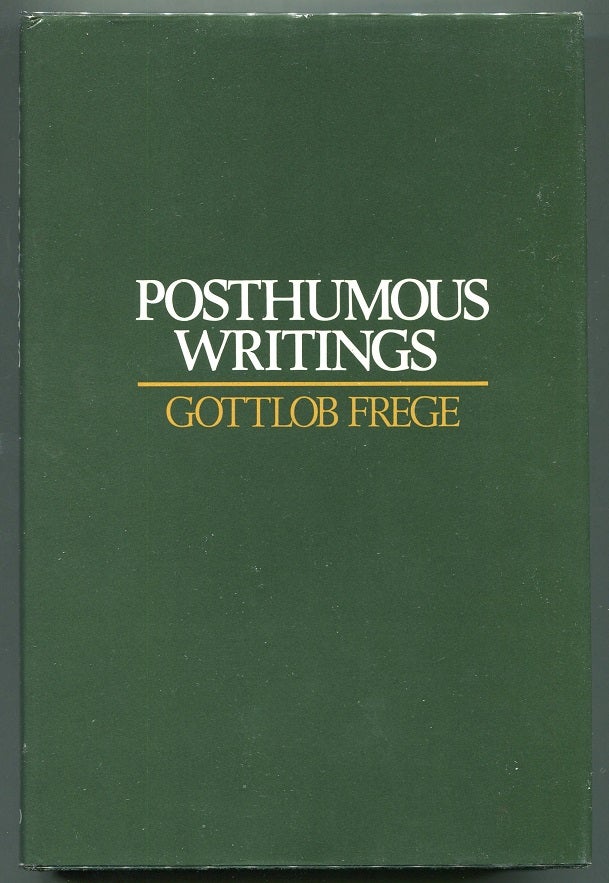 Item #00007867 Posthumous Writings. Gottlob Frege.