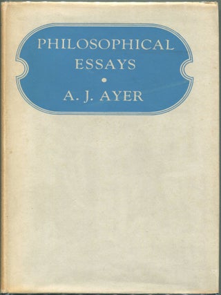 Item #00007873 Philosophical Essays. A. J Ayer
