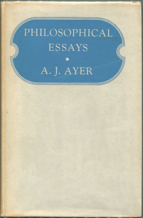 Item #00007873 Philosophical Essays. A. J. Ayer