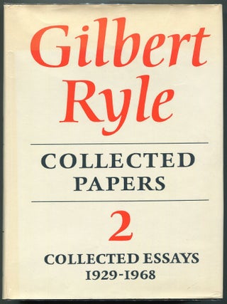 Collected Papers; Volume I Critical Essays; Volume II Collected Essays 1929-1968
