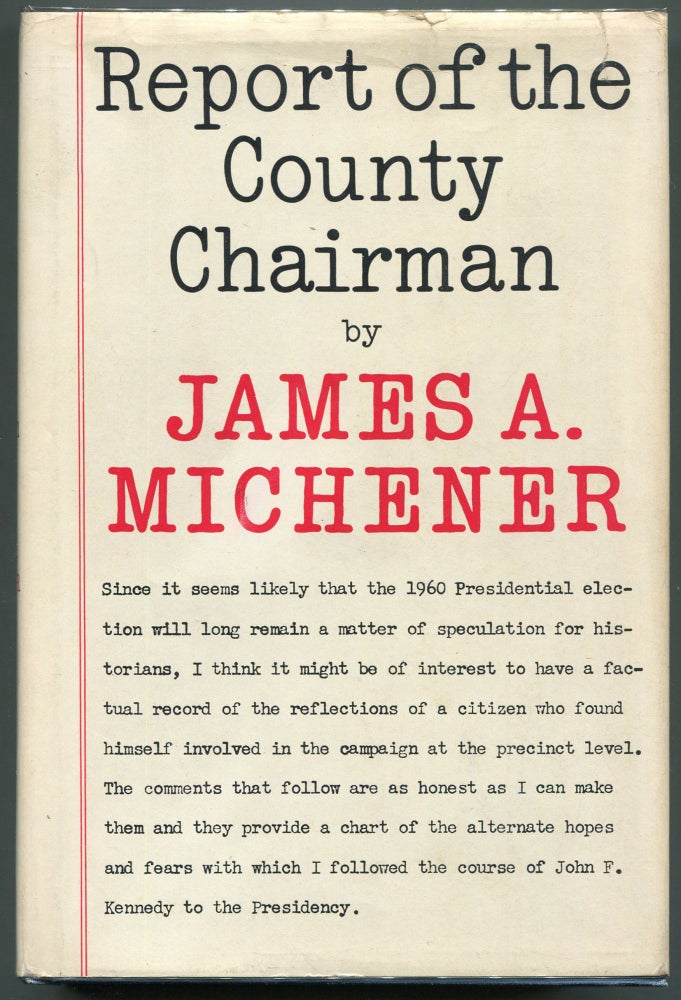 Item #00008289 Report of the County Chairman. James A. Michener.