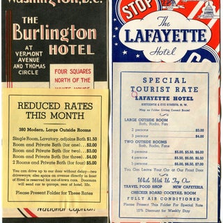 Item #00008298 Washington D.C. Hotel Brochures