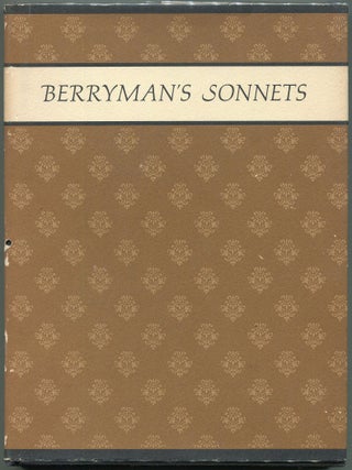 Item #00008337 Berryman's Sonnets. John Berryman