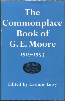 Item #00008392 Commonplace Book; 1919-1953. George Edward Moore