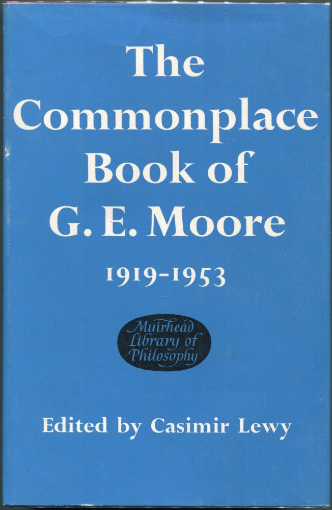 Item #00008392 Commonplace Book; 1919-1953. George Edward Moore.