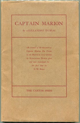 Item #00008548 Captain Marion. Alexandre Dumas