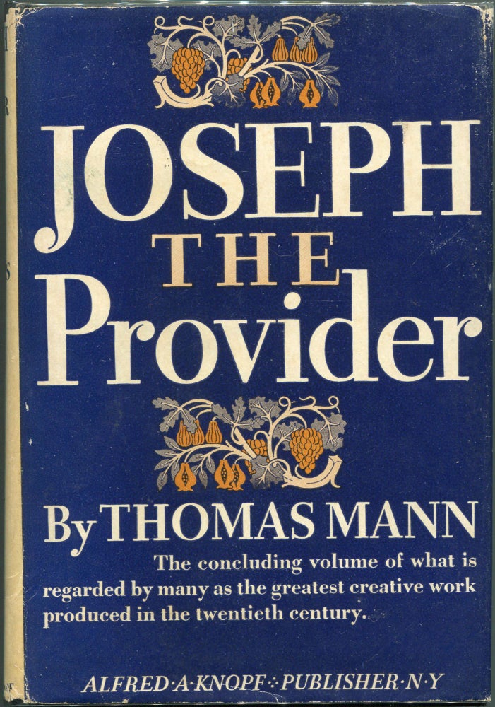 Item #00008573 Joseph the Provider. Thomas Mann.