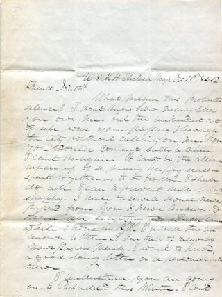 Item #00008739 U.S. Marine Hospital Physician's Letter to a Friend. Dr. James Fanning Noyes