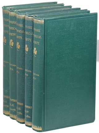 Item #00008892 Collections of the New York Historical Society for the Year 1871; 1872; 1873;...