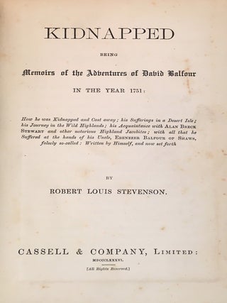 Kidnapped: Being Memoirs of the Adventures of David Balfour in the Year 1751