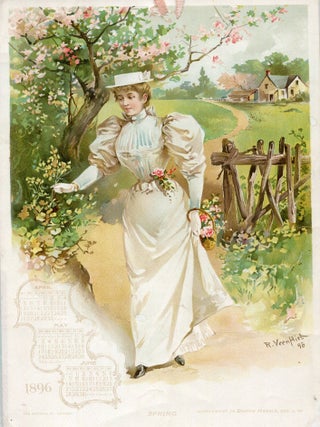 Victorian Women Chromolithograph Calendar