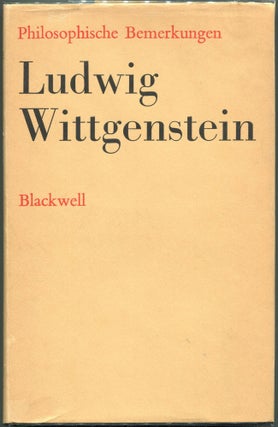 Item #00009275 Philosophische Bemerkungen. Ludwig Wittgenstein