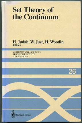 Item #00009348 Set Theory of the Continuum. H. Judah, W. Just, H. Woodin