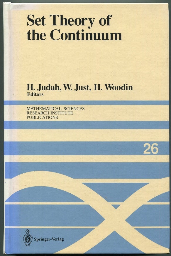 Item #00009348 Set Theory of the Continuum. H. Judah, W. Just, H. Woodin.