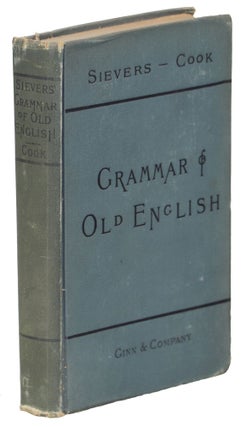 Item #00009586 An Old English Grammar. Eduard Sievers