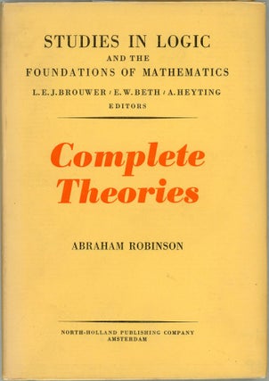 Item #00009623 Complete Theories. Abraham Robinson