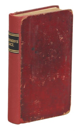 Item #00009659 Johnson's Dictionary of the English Language in Miniature; To which are Added, an...