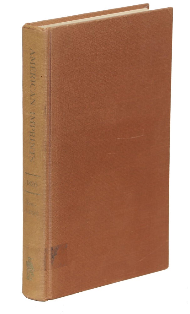 Item #00009673 A Checklist of American Imprints for 1820; Items 1 - 4390. Richard H. Shoemaker.