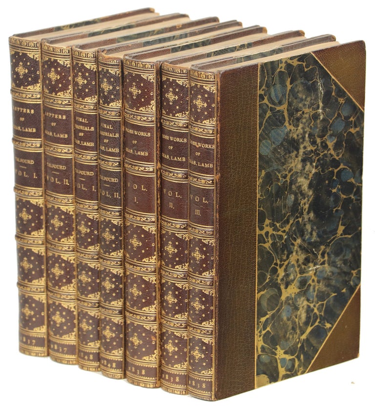 Item #00009677 The Letters of Charles Lamb, with A Sketch of His Life; The Prose Works of Charles Lamb; Final Memorials of Charles Lamb: Consisting Chiefly of His Letters not Before Published, with Sketches of Some of His Companions. Charles Lamb, Thomas Noon Talfourd.