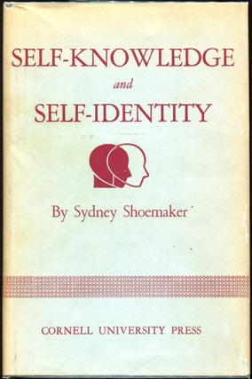 Item #00009735 Self-Knowledge and Self-Identity. Sydney Shoemaker