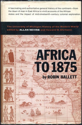 Item #00009795 Africa to 1875. Robin Hallett