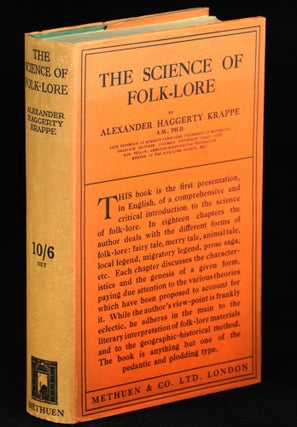 Item #00009841 The Science of Folk-Lore. Alexander Haggerty Krappe