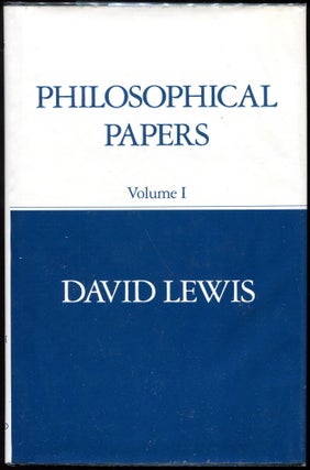 Item #00009899 Philosophical Papers: Volume I. David K. Lewis