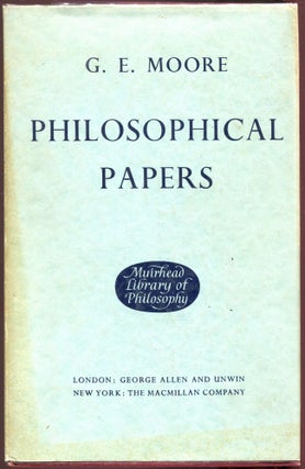 Item #00009945 Philosophical Papers. George Edward Moore, G E