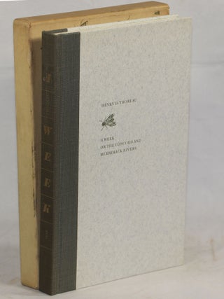 Item #00009947 A Week on the Concord and Merrimack Rivers. Henry D. Thoreau