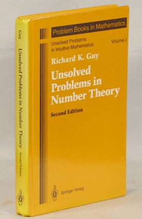Item #00009970 Unsolved Problems in Number Theory. Richard K. Guy